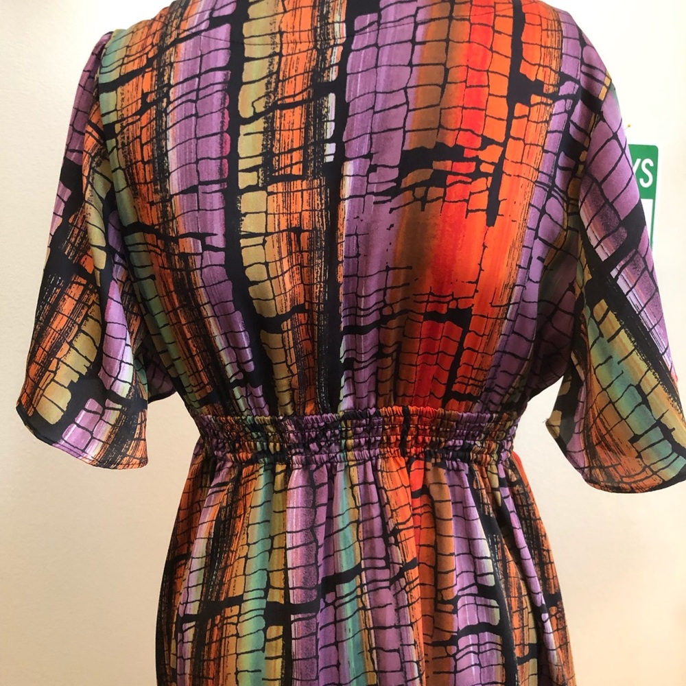 Bcbgeneration Bright Multi Colored Empire Dress S… - image 5